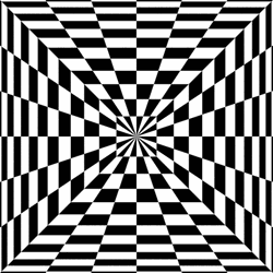 Hypnotic Optical Illusion Abstract Chess Lines GIF