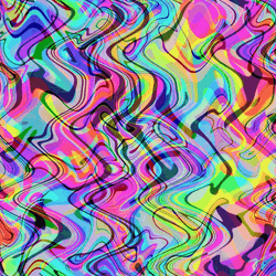 Hypnotic Optical Illusion Abstract Flowing Rainbow GIF