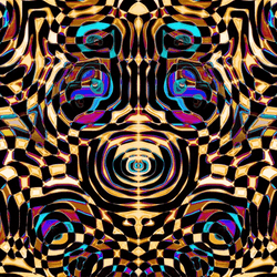 Hypnotic Optical Illusion Erath Tone Fractals GIF