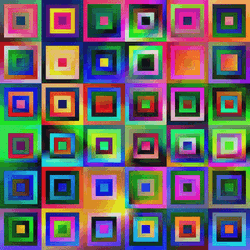 Hypnotic Optical Illusion Flashing Squares GIF