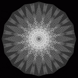Hypnotic Optical Illusion Fractal Monochromatic Helixes GIF