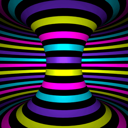Hypnotic Optical Illusion Futuristic Art GIF