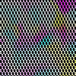 Hypnotic Optical Illusion Monochromatic Geometrical Design GIF