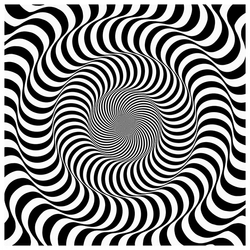 Hypnotic Optical Illusion Spinning Coils GIF