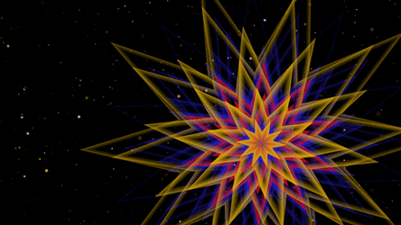 Hypnotic Optical Illusion Starry Pattern GIF