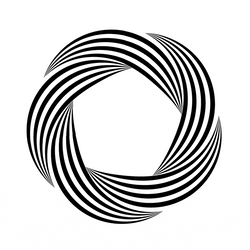 Hypnotic Optical Illusion Twisted Circles GIF