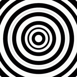 Hypnotic Spiral Black And White Circle GIF