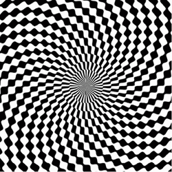 Hypnotic Spiral Black And White GIF