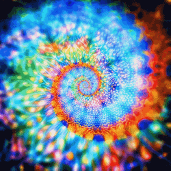 Hypnotic Spiral Colorful Mandala GIF