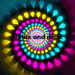 Hypnotic Spiral Colorful Relax And Drop GIF