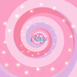 Hypnotic Spiral Pink And Lavender Obey GIF