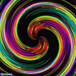 Hypnotic Spiral Watercolors Blending GIF