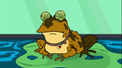 Hypnotoad Bulging Hypnotic Green Eyes GIF