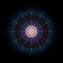 HypnoTranscendent Glow Mandala GIF