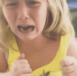 Hysterical Girl Panicking Tantrums  GIF