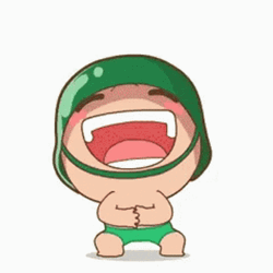 Hysterical Laughing Cartoon Baby GIF
