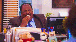 Hysterical Laughing Stanley Hudson GIF