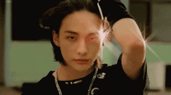 Hyunjin Gothic Aesthetic Shot GIF