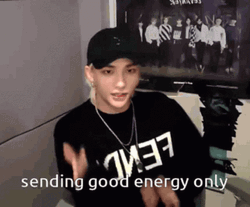 Hyunjin Sending Good Vibes Only GIF