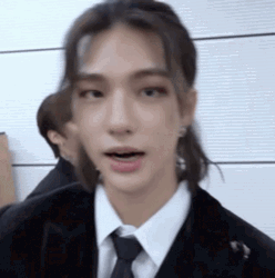 Hyunjin Waving Hi Bye Stray Kids GIF
