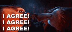 I Agree Storks Wolf GIF