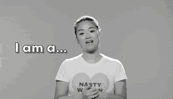 I Am A Nasty Girl Shirt Design GIF