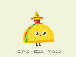 I Am A Vegan Funny Taco Tuesday GIF