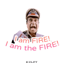 I Am Fire I Am The Fire Sticker Sticker GIF