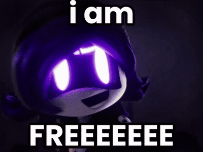 I Am Freeeeee Sign In Front Of Fireworks GIF