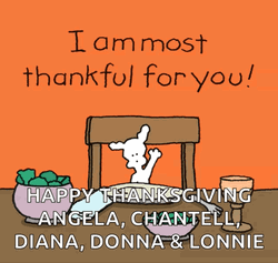 I Am Most Thankful For You Happy Thanksgiving Snoopy  GIF
