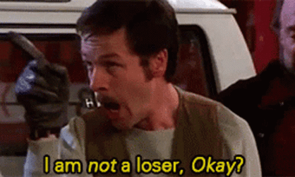 I Am Not A Loser Sore Loser GIF