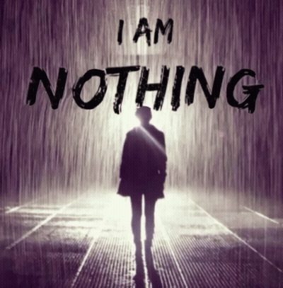 I Am Nothing Poster Silhouette GIF