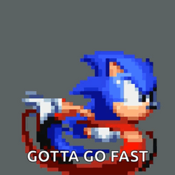 I Am Speed Sonic Pixel Art GIF