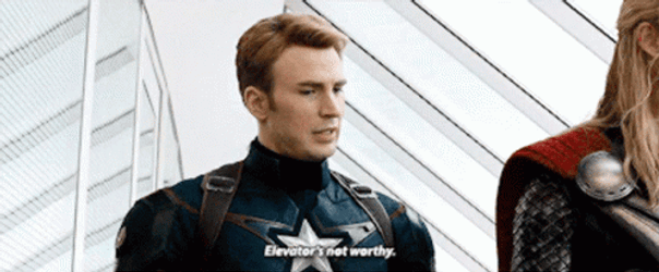 I Am The Captain Now So Listen Elevators Not Worthy GIF