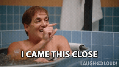 I Came This Close Mark Cuban GIF