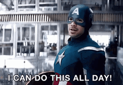 I Can Do This All Day Captain America Face Swap GIF