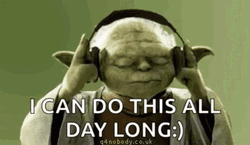 I Can Do This All Day Yoda Headphones GIF
