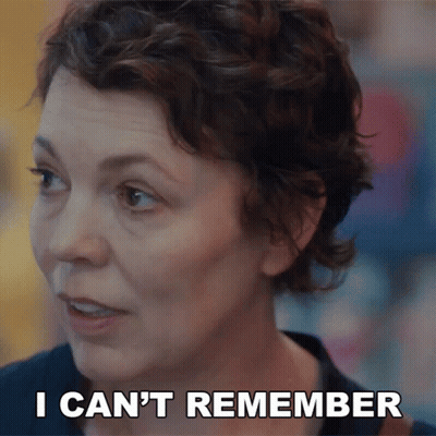 I Cant Remember Much Actually Leda Caruso GIF