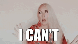 I Cant Sassy Blonde Surrenders GIF