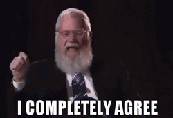 I Completely Agree David Letterman GIF