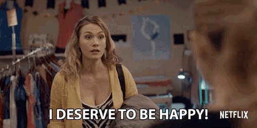 I Deserve To Be Happy January Jones GIF