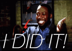 I Did It Winston Bishop Two Thumbs Up GIF
