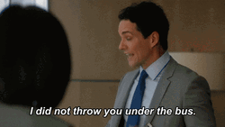 I Did Not Throw You Under The Bus GIF