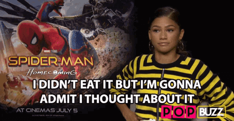 I Didnt Eat It But Im Gonna Admit I Thought About It Zendaya GIF
