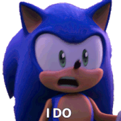 I Do Sonic The Hedgehog Sticker GIF