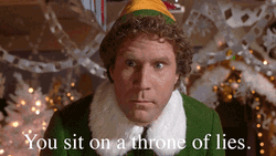 I Don't Believe You Christmas Elf  GIF