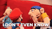 I Don't Know Gossip Jeffy Super Mario GIF