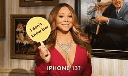 I Don't Know Her Mariah Carey Placard GIF