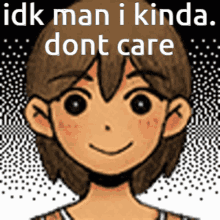 I Don't Know I Kinda Don't Care Kel Omori GIF