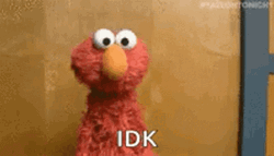 I Don't Know If The Shoe Fits Elmo GIF